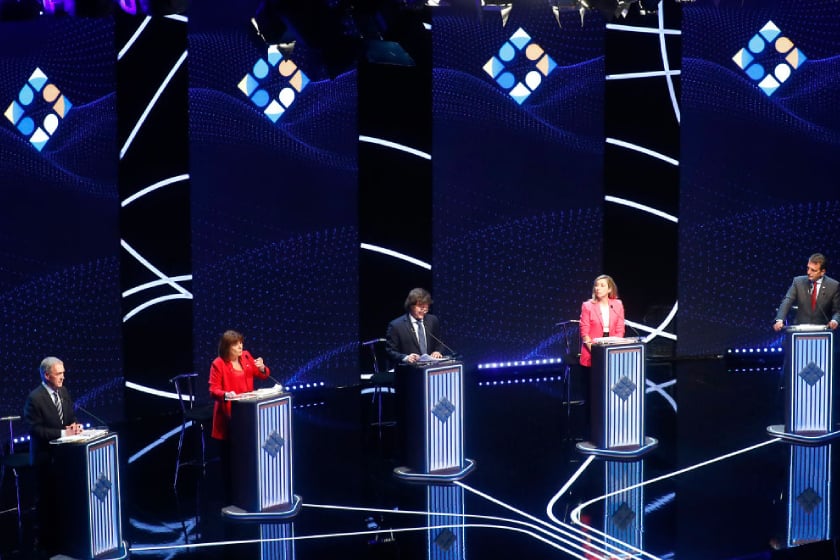 Candidates debating ahead of the Argentina elections